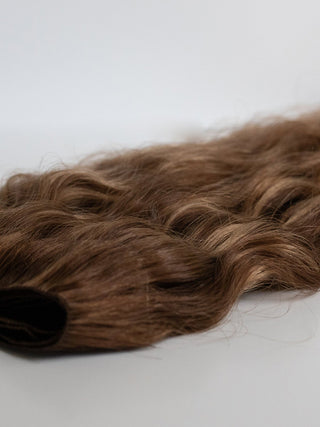 Hand Tied Weft - Beach Wave 5/9WB (Mixed Warm Brown)