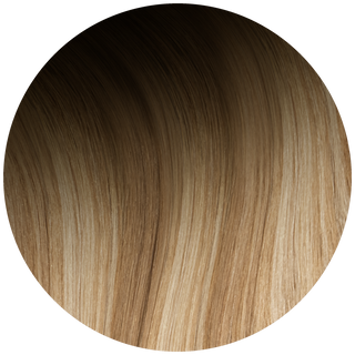 Halo Hair Extensions - Deep Bronde Balayage 20"